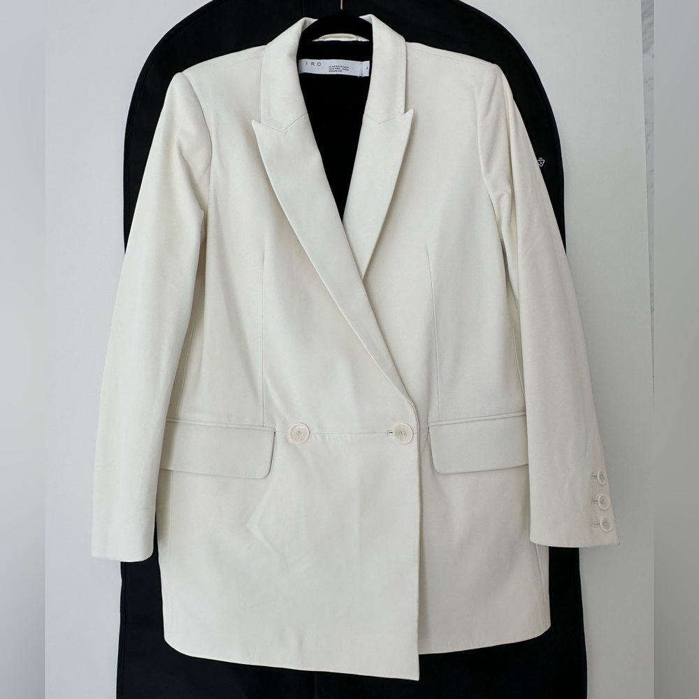 IRO white leather jacket